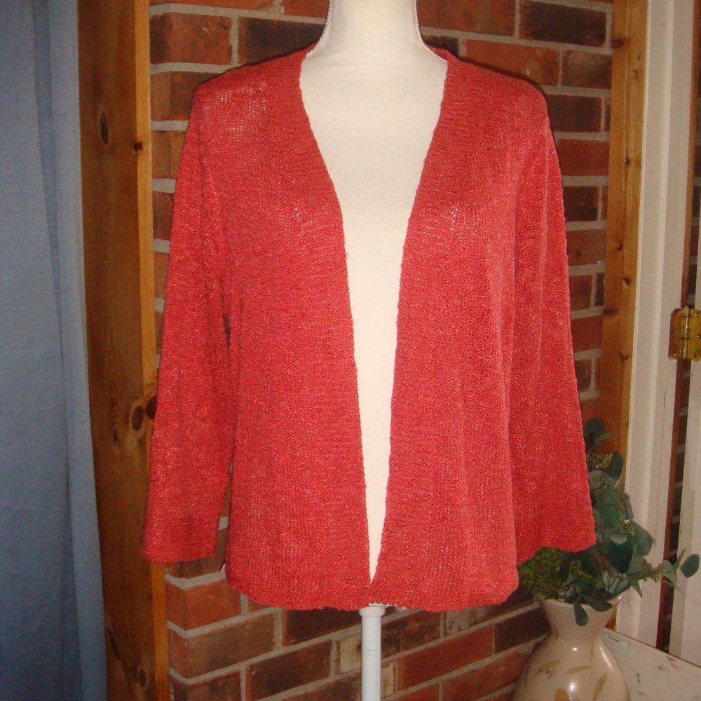 Alexander + Oak Open Front Cardigan L